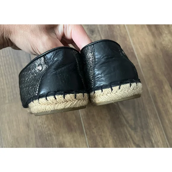 Ugg Sandrinne metallic basket espadrille slip on loafers size 7 - Picture 7 of 11